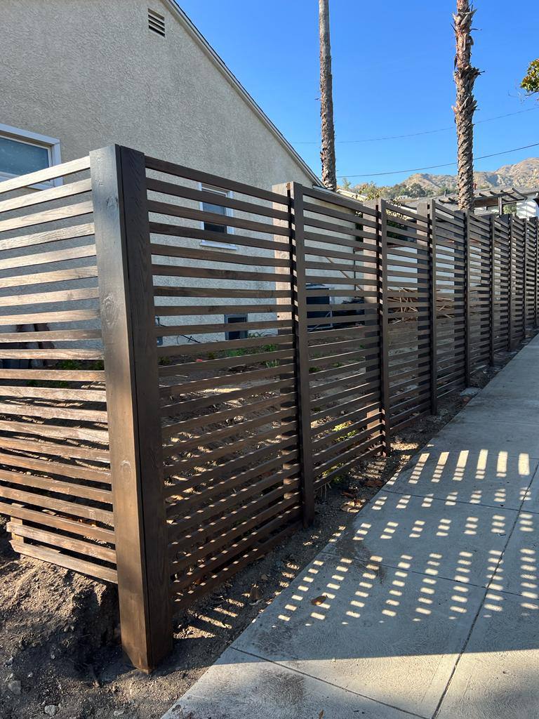 Semi-privacy wood fence