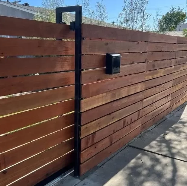 wooden outdoor gates