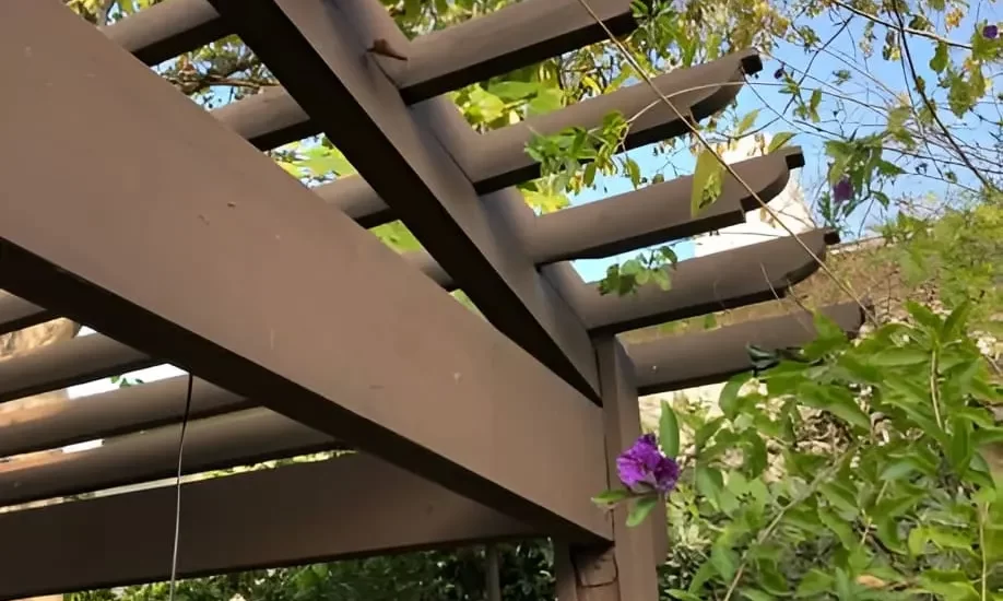 Lattice Pergola Installation