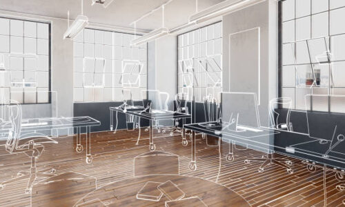 Post-industrial office space (conception)