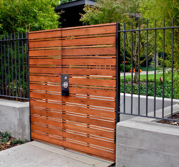 custom wood gate