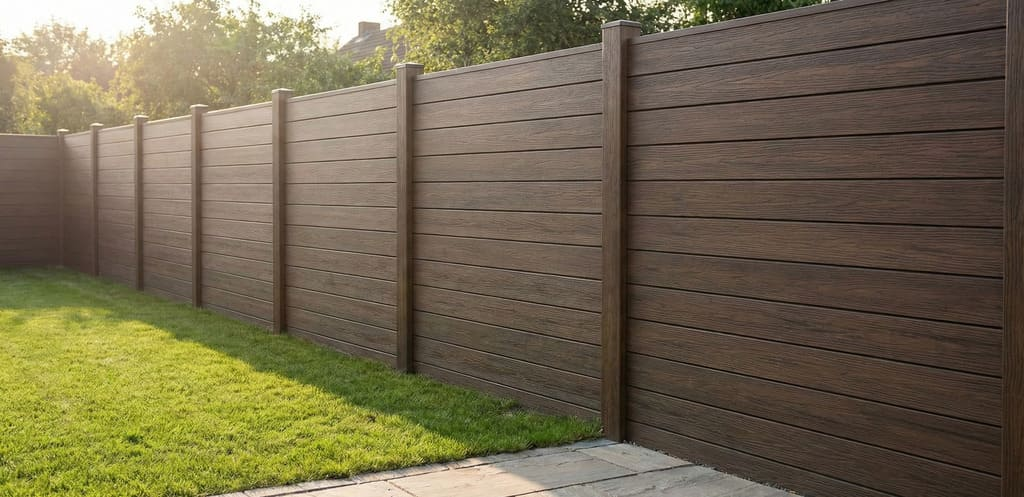 Modern Horizontal Composite Fence Los Angeles