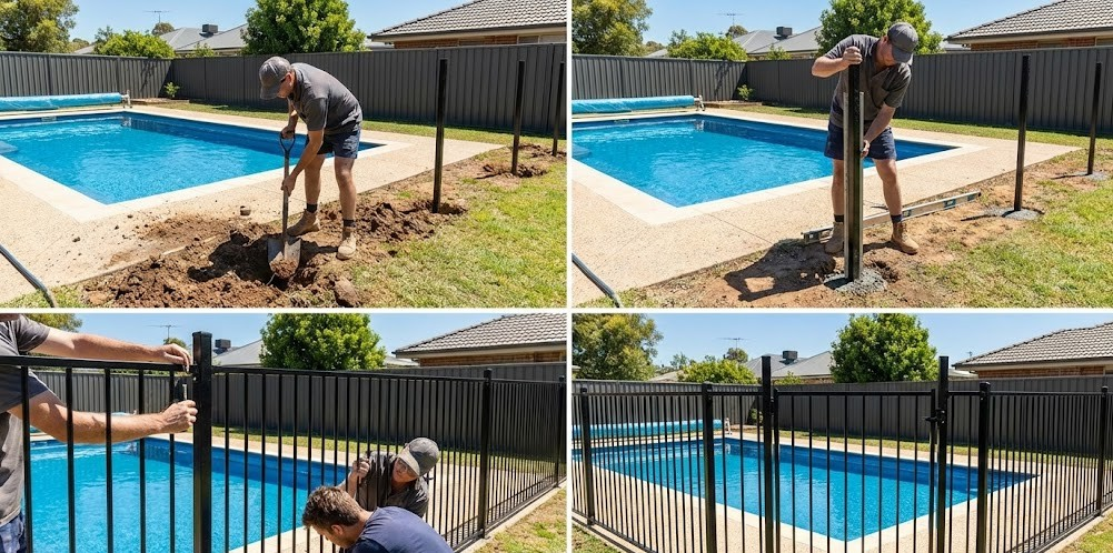 pool fence installation