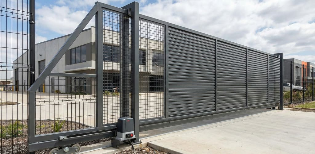 Rolling Chain Link Gate Installation