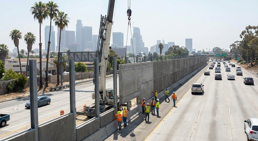 concrete fence installation