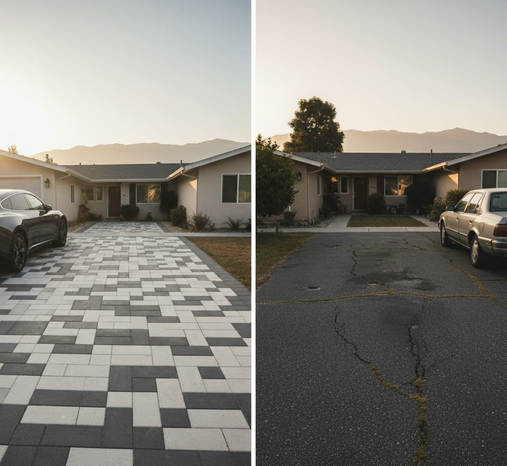 Driveway-Pavers-vs.-Asphalt-in-SFV-Cost-Durability-Value